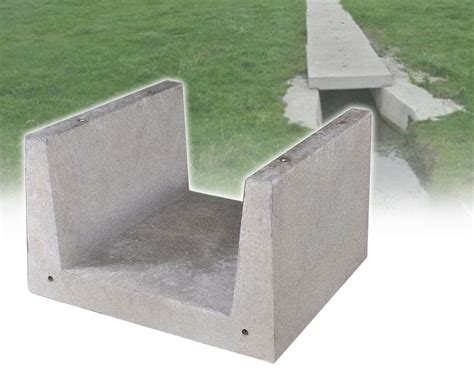 concrete channel blocks.